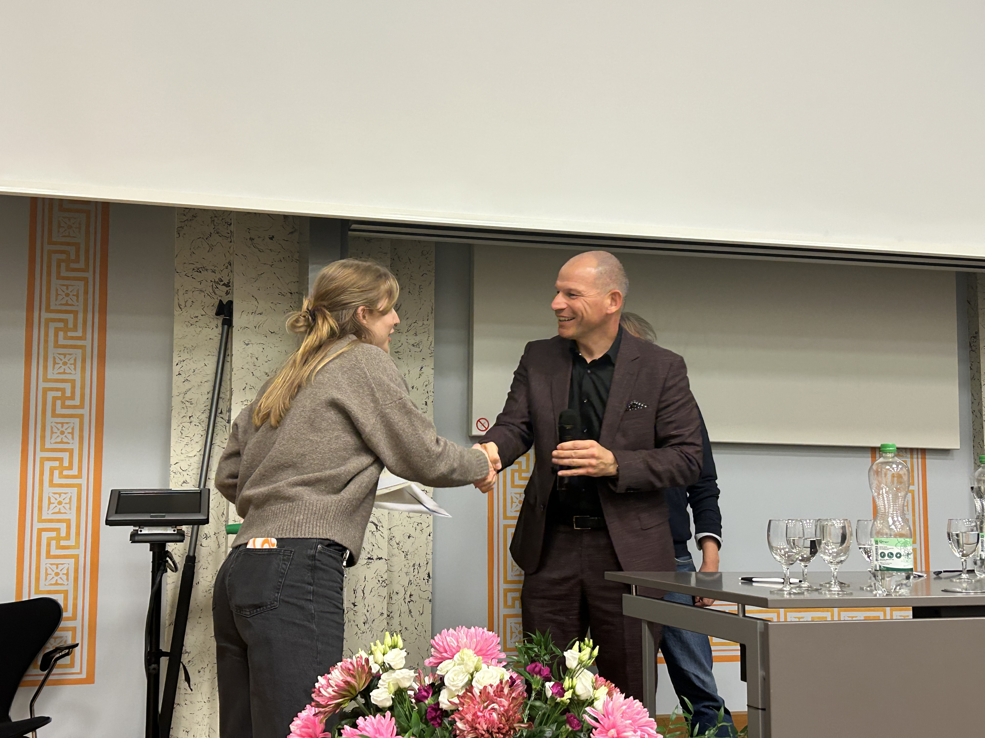 Andrea Häfliger with Award